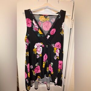Torrid Sleeveless High Low Blouse - 0